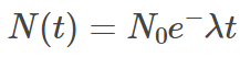Exponential Decay Formula