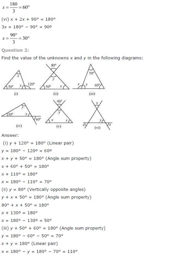 NCERT Solutions for Class 7 Maths The Triangle and Its Properties Exercise 6.3