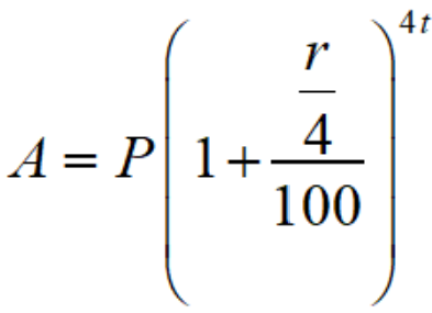 amount quaterly