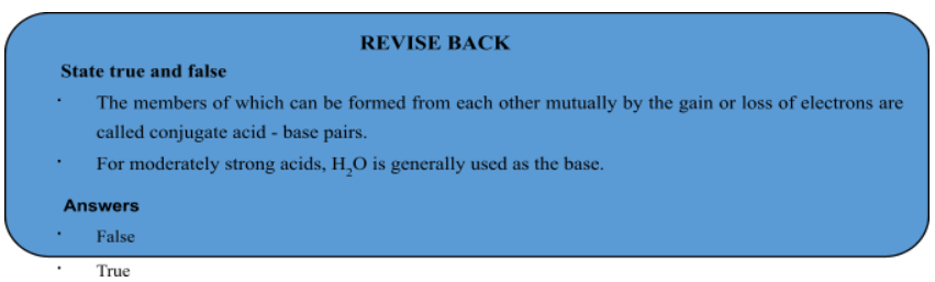Modern Concepts of Acids and Bases