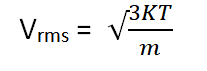 Molecular Speed Formula