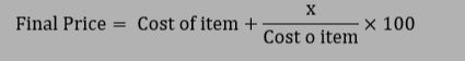 Final Price Formula