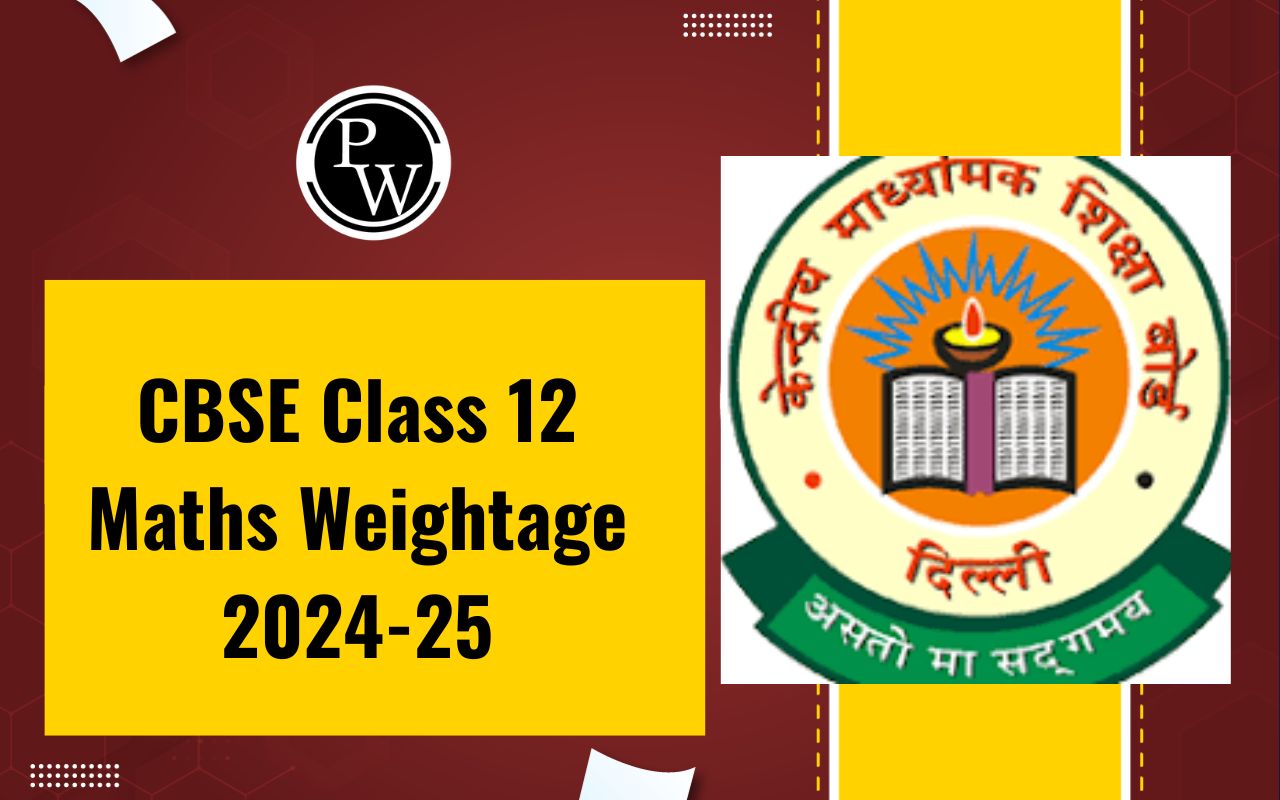 CBSE Class 12 Maths Weightage 2024-25