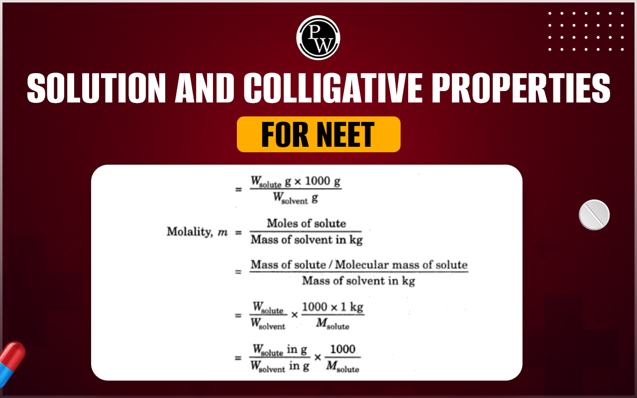 Solution and Colligative Properties Formulas
