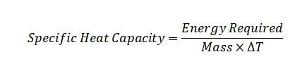 Specific Heat Capacity Formula