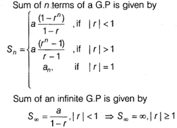Sum to n Terms To A GP Formula