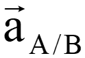 relative acceleration notation