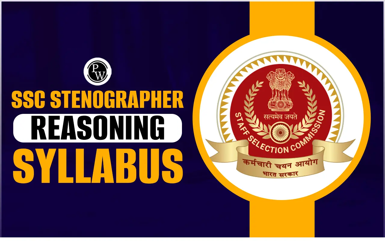 SSC Stenographer Reasoning Syllabus 2024