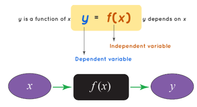 Diagram illustrating the concept of a function in calculus