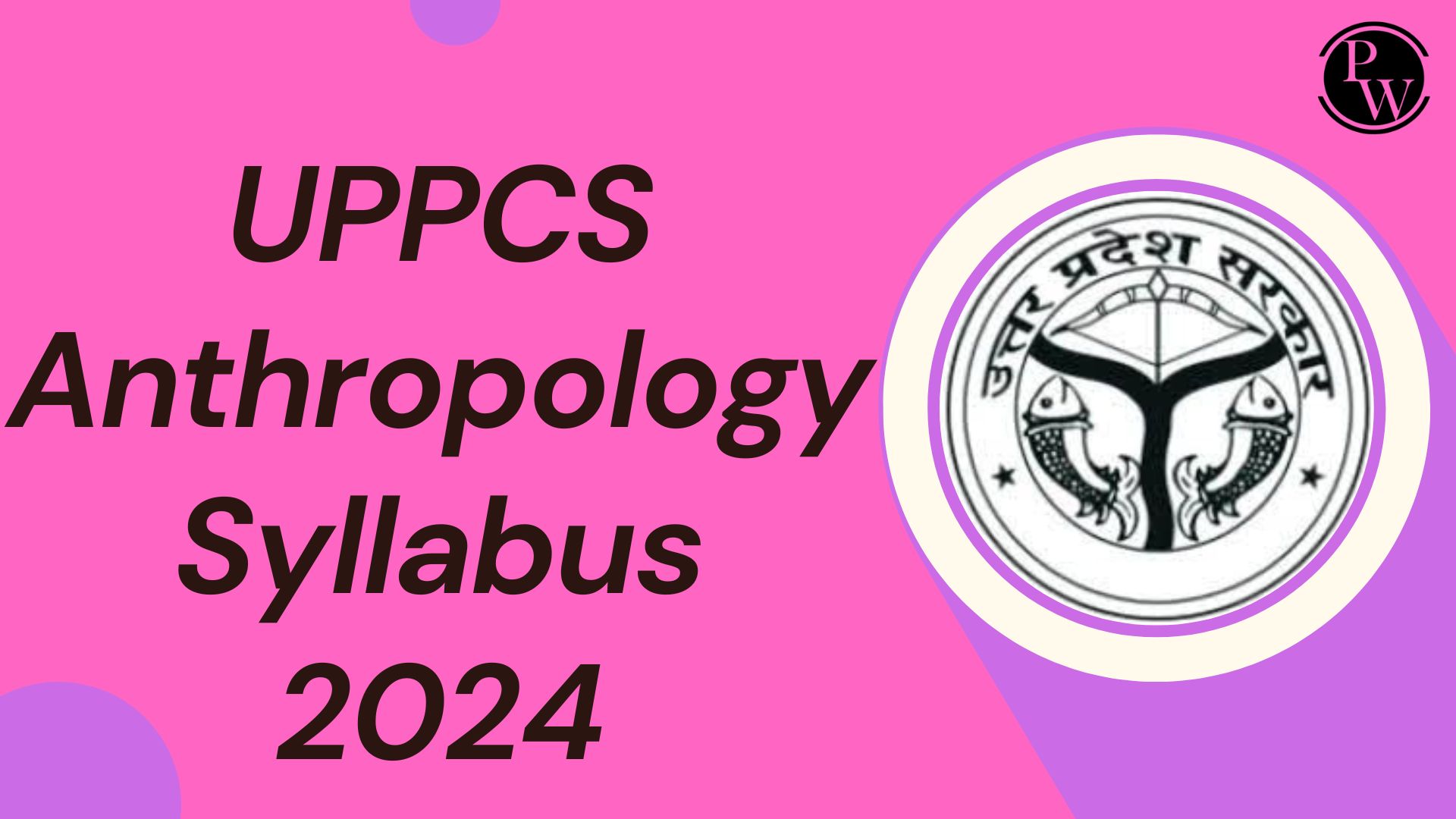 UPPCS Anthropology Syllabus 2024