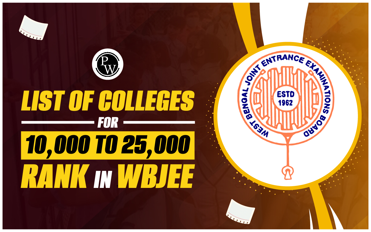 List of Colleges for 10,000 to 25,000 Rank in WBJEE