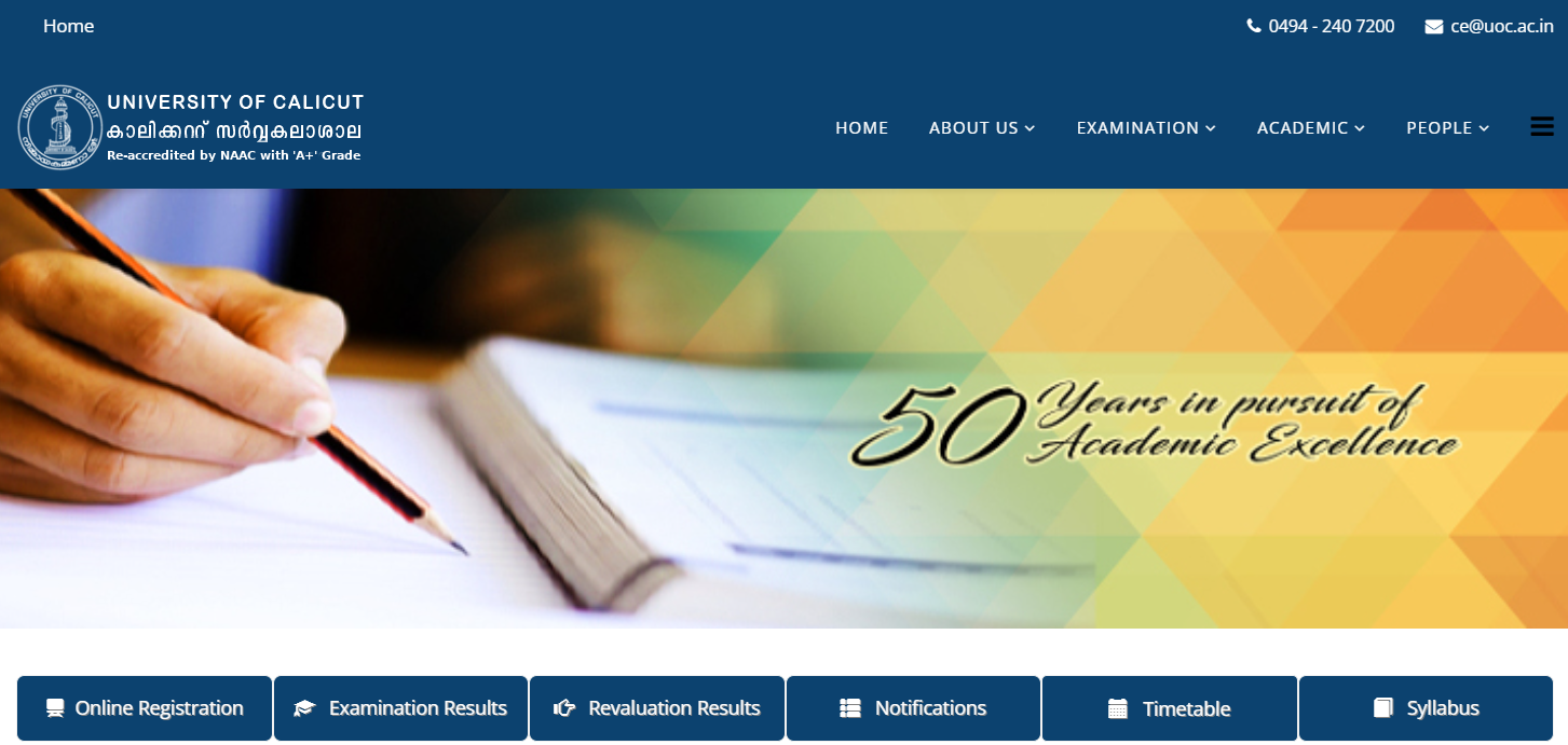 Calicut University Results 2023