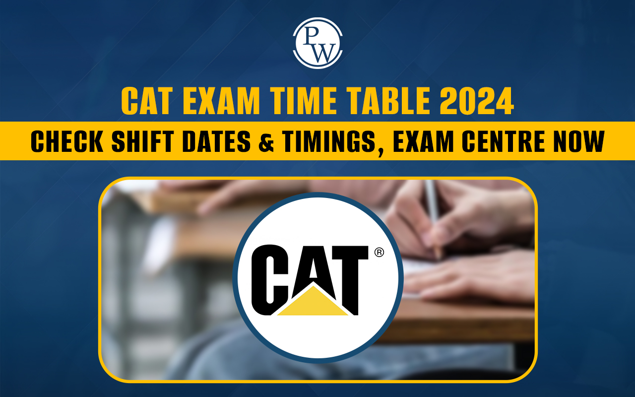 CAT Exam Time Table 2024