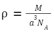 Density of the Crystal