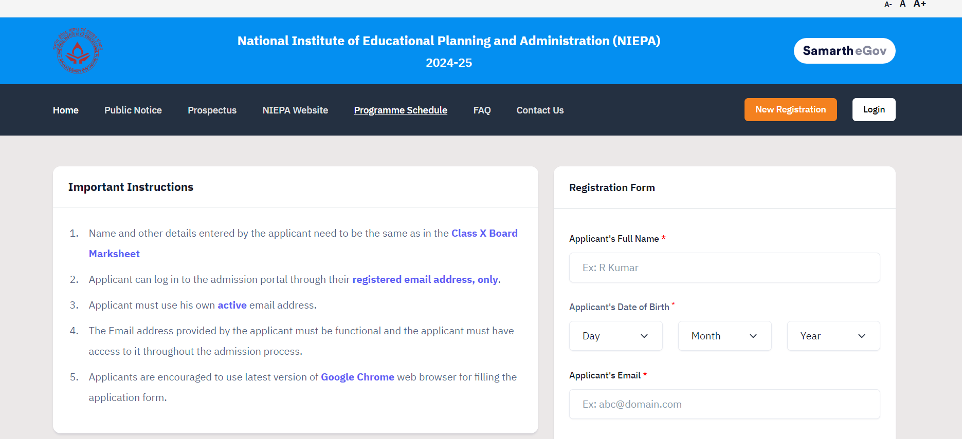 NIEPA PhD Admission 2024 Apply Form