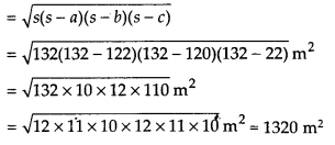 NCERT Solutions for Class 9 Maths Chapter-12 Heron’s Formula/Q2a