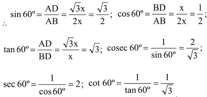 Trigonometric Ratios Of Some Specific Angles