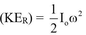 Kinetic energy due to rotation