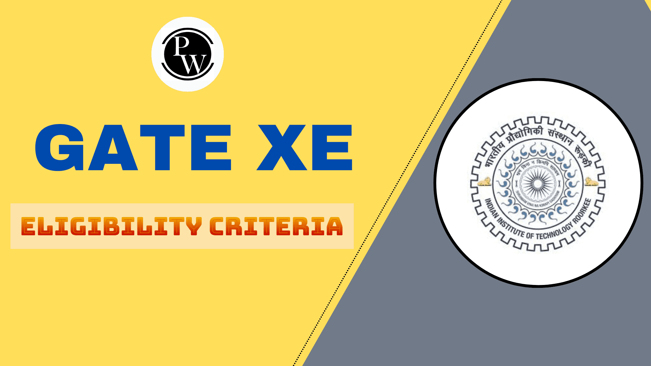 GATE XE Eligibility Criteria