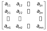 Definition of a Matrix