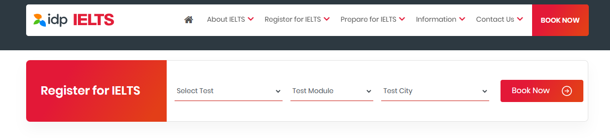 IDP IELTS Booking 2025