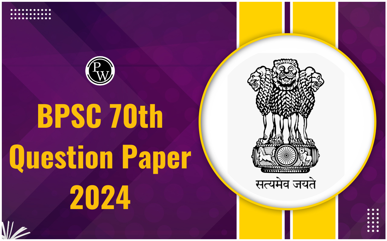 BPSC 70th Question Paper 2024