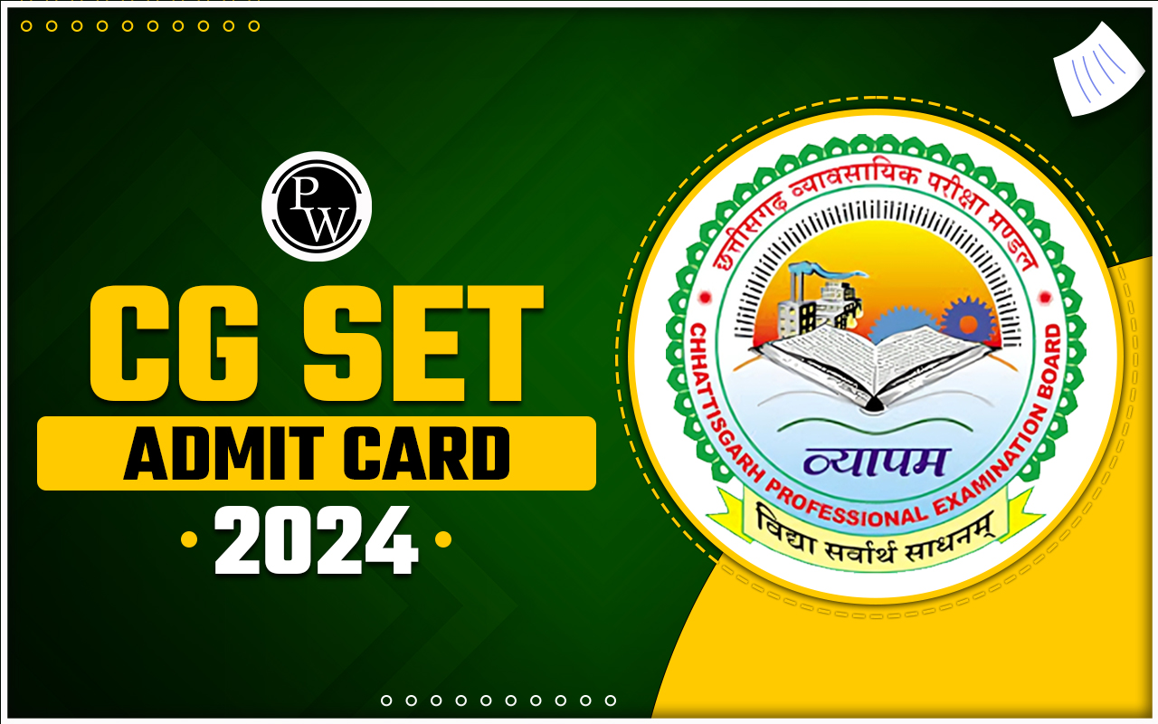 CG SET Admit Card 2024