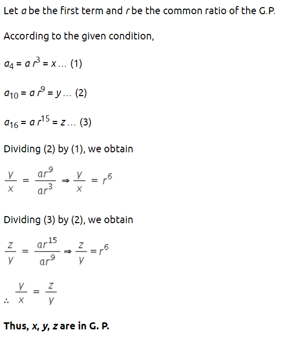 NCERT Solutions for Class 11 Maths Chapter 9 