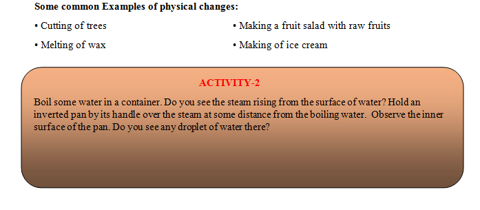 more example of physical change