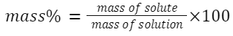 Mass Percentage