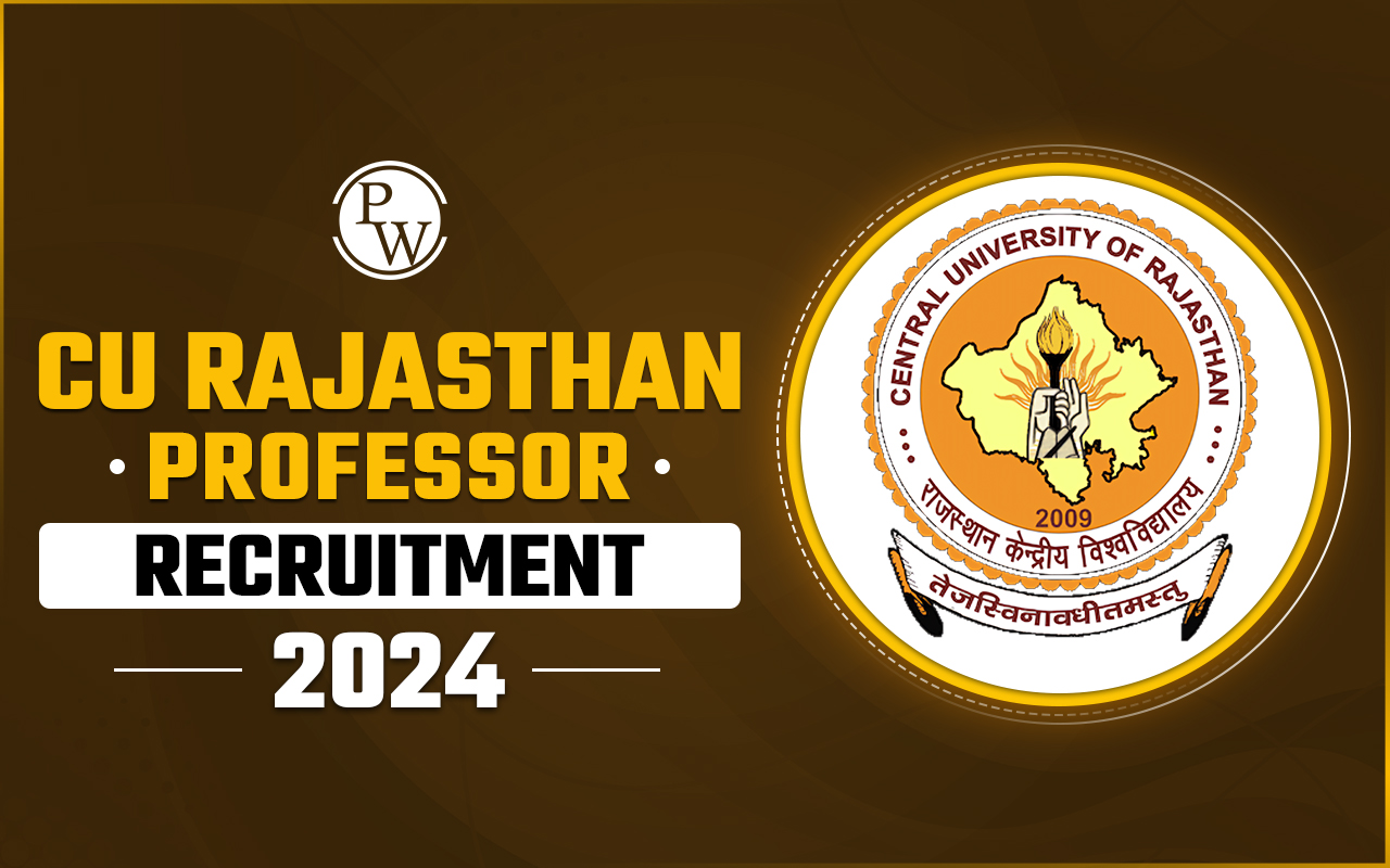 CU Rajasthan Professor Recruitment 2024