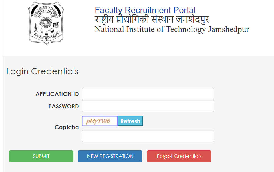 NIT Jamshedpur Assistant Professor Recruitment 2024