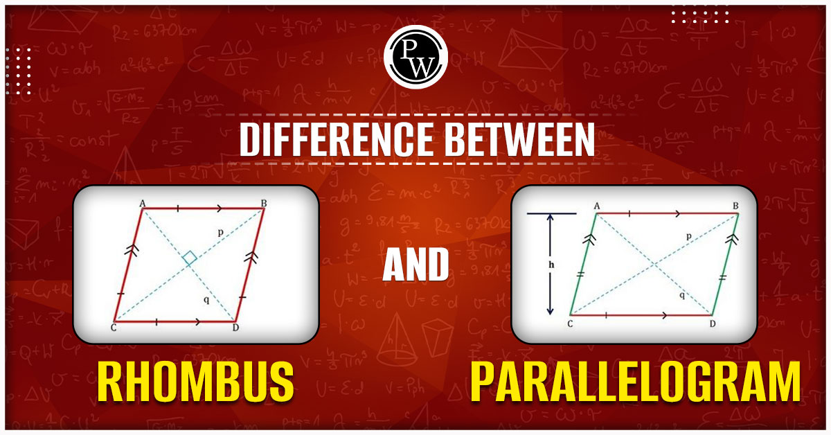 Difference Between Rhombus And Parallelogram