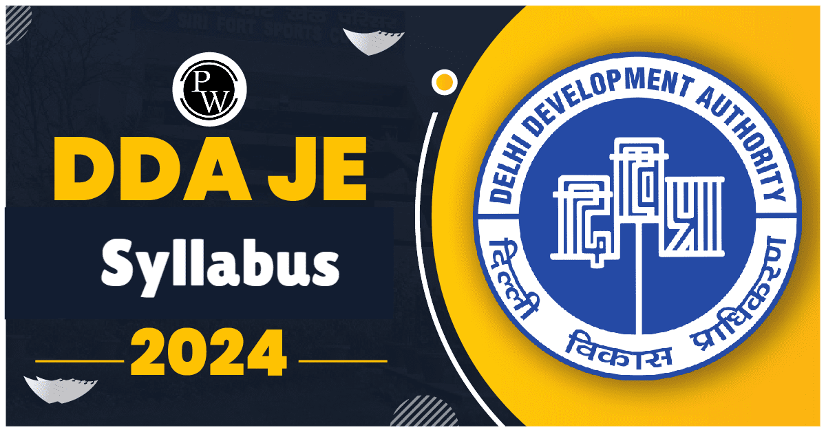DDA JE Syllabus 2024