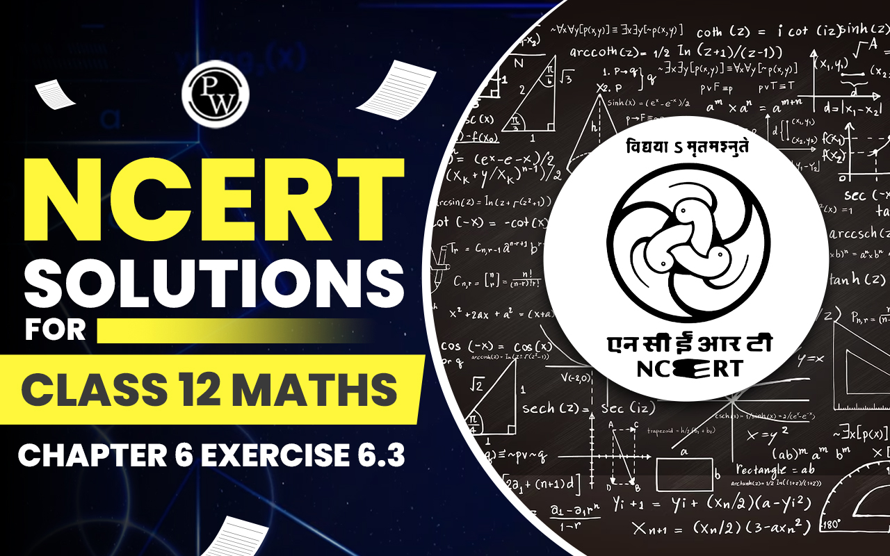 NCERT Solutions for Class 12 Maths Chapter 6 Exercise 6.3