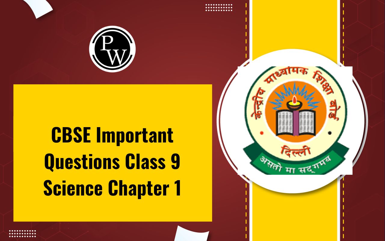 CBSE Important Questions Class 9 Science Chapter 1