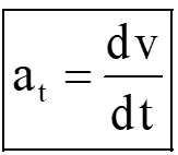 Tangential acceleration