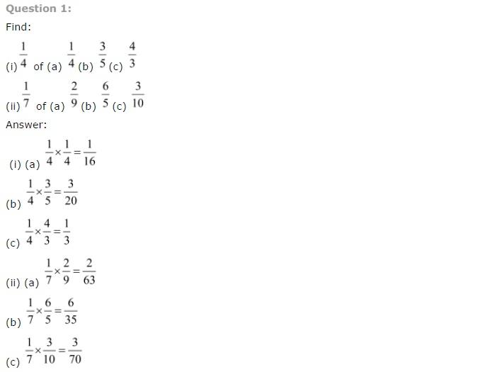 NCERT Solutions for Class 7 Maths Fractions and Decimals Exercise 2.3