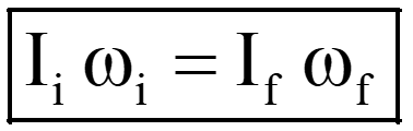 conservation of angular momentum