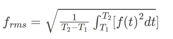Root Mean Square Formula 