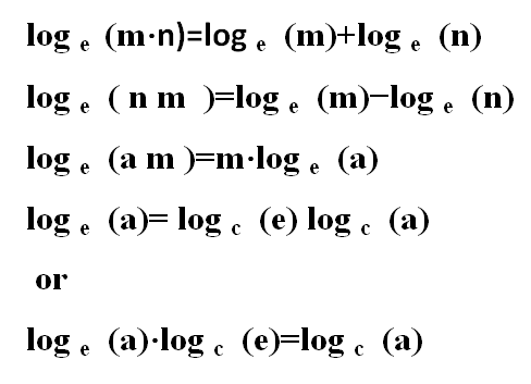 Natural Log Formula