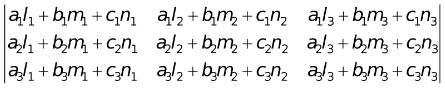 Properties of Determinants