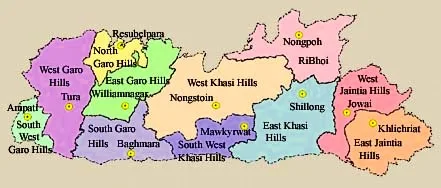 Districts of Meghalaya