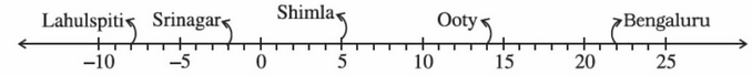 NCERT Solutions for Class 7 Maths Integers Exercise 1.1