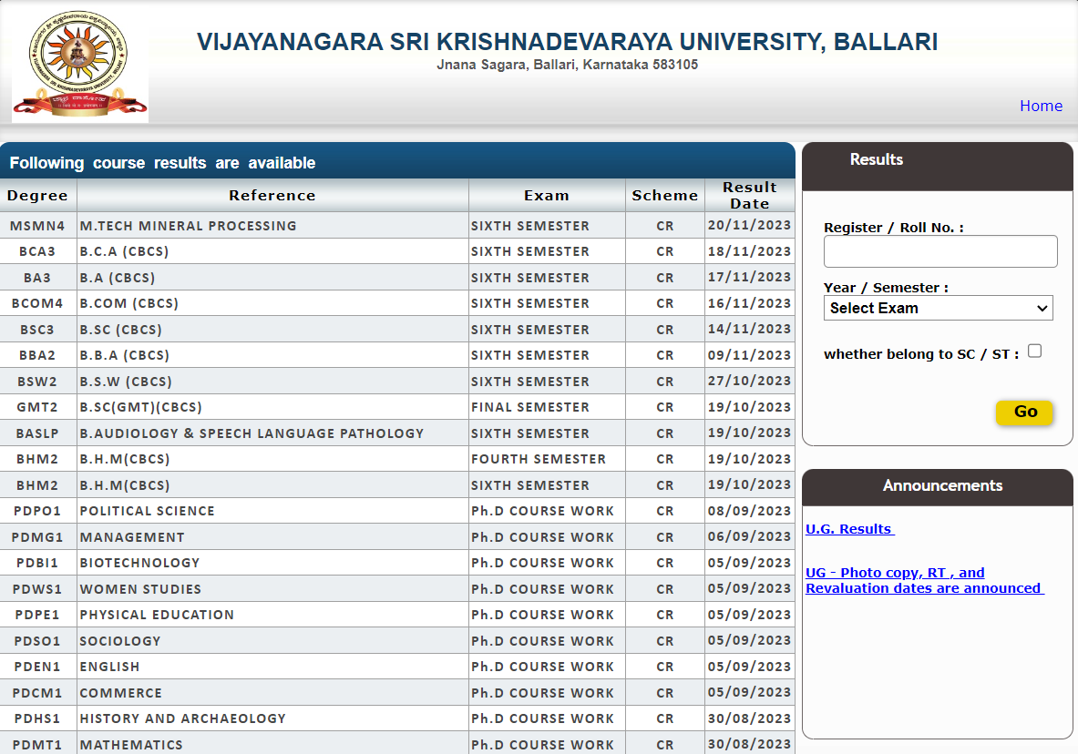 VSKUB Result 2023