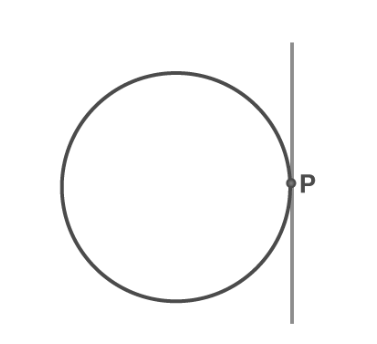 If the point is on the circle