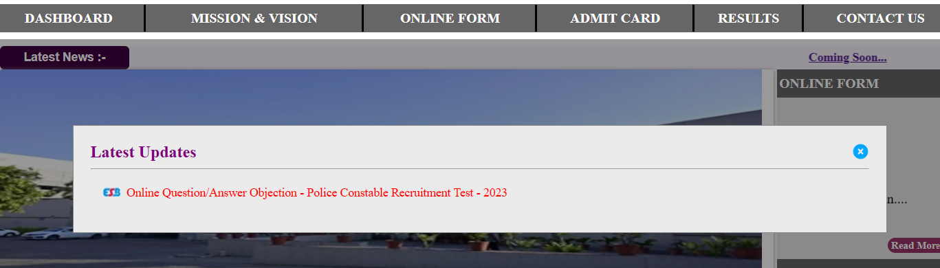MP Police Answer Key