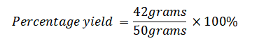 Percentage Yield