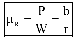 Coefficient of Rolling resistance