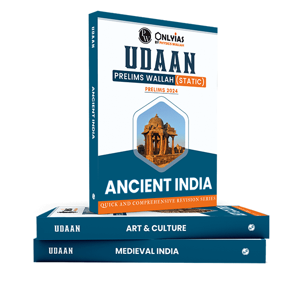 UPSC UDAAN Prelims Wallah - Static Medieval India, Ancient India and Art and Culture Set of 3 Books